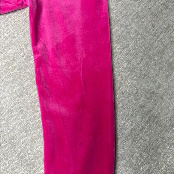Juicy Couture Hot Pink Velour Zip Hoodie Small Y2K Rhinestone Logo - Picture 4 of 4